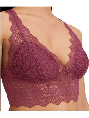 Chantelle Passionata Georgia Bralette Tannin Purple Red M Medium